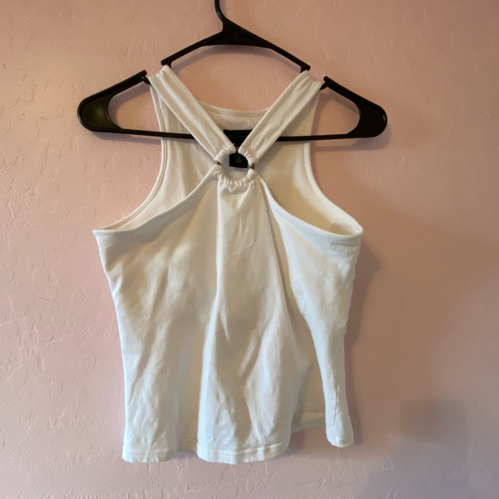 White Halter Style Crop Top
